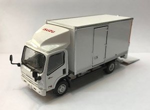 いすゞ NQR75 トラック パワーゲート装備車 ホワイト (ミニカー)