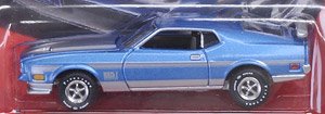 Auto World 1972 Ford Mustang Mach1 Medium Blue Poly (ミニカー)