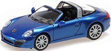ポルシェ 911 タルガ 2014 ブルー (ミニカー)