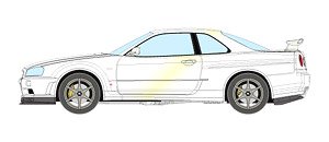 Nissan Skyline GT-R (BNR34) M-Spec Nur 2002 White Pearl (Diecast Car)