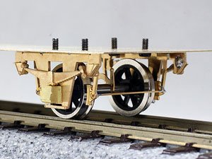 1/80(HO) Single-axis bogie Single Link w/Detail Plate Holder (Kasha-Hyo Sashi) (without Wheel) (Unassembled Kit) (Model Train)