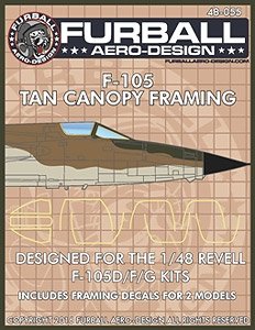 F-105 サンダーチーフ用キャノピーマスクシート (デカール)