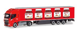 (HO) イベコ ストラリス Hi-Way XP 冷蔵ボックストレーラー `Nutella/Spedition Michel` (鉄道模型)