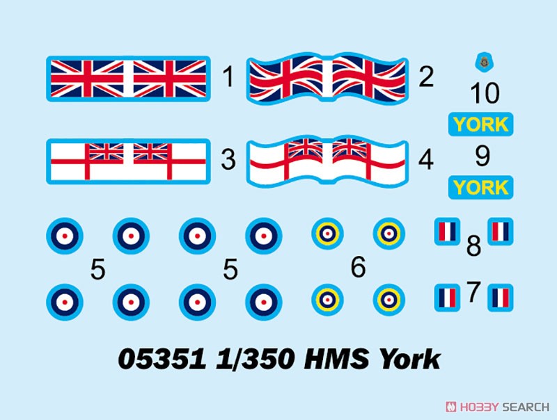 イギリス海軍 重巡洋艦 HMS ヨーク (プラモデル) その他の画像2