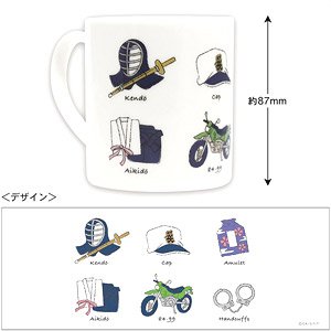 Detective Conan Mug Cup (Item Design Heiji & kazuha) (Anime Toy)