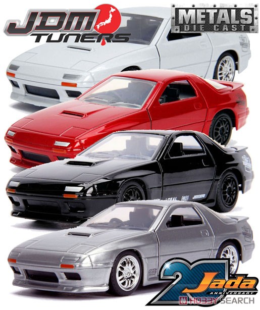 JDM Tuners 1985 Mazda RX-7 (FC) Silver (Diecast Car) Other picture1