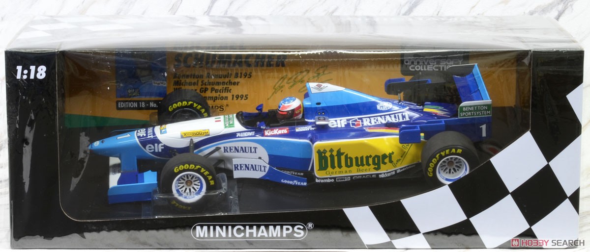 ベネトン ルノー B195 ミハエル・シューマッハー オーストラリアGP 1995 ウィナー ワールドチャンピオン (ミニカー) パッケージ1