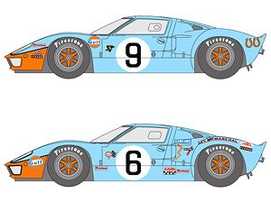 ガルフ GT40 1968-69LM デカールセット (デカール)