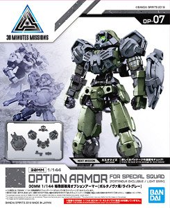 30MM 特殊部隊用オプションアーマー[ポルタノヴァ用/ライトグレー] (プラモデル)