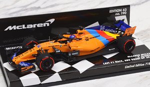 McLaren Renault MCL33 Fernando Alonso Abu Dhabi GP 2018 F1 Last Race (Diecast Car)