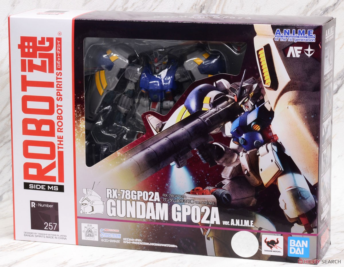 ROBOT魂 ＜ SIDE MS ＞ RX-78GP02A ガンダム試作2号機 ver. A.N.I.M.E. (完成品) パッケージ1