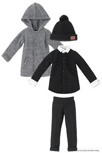 PNXS [The Street Corner You Meet -Four Seasons-] Set (Gray x Black) (Fashion Doll)