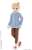 PNXS Gingham Check Shirt (Saxe x White) (Fashion Doll) Other picture1