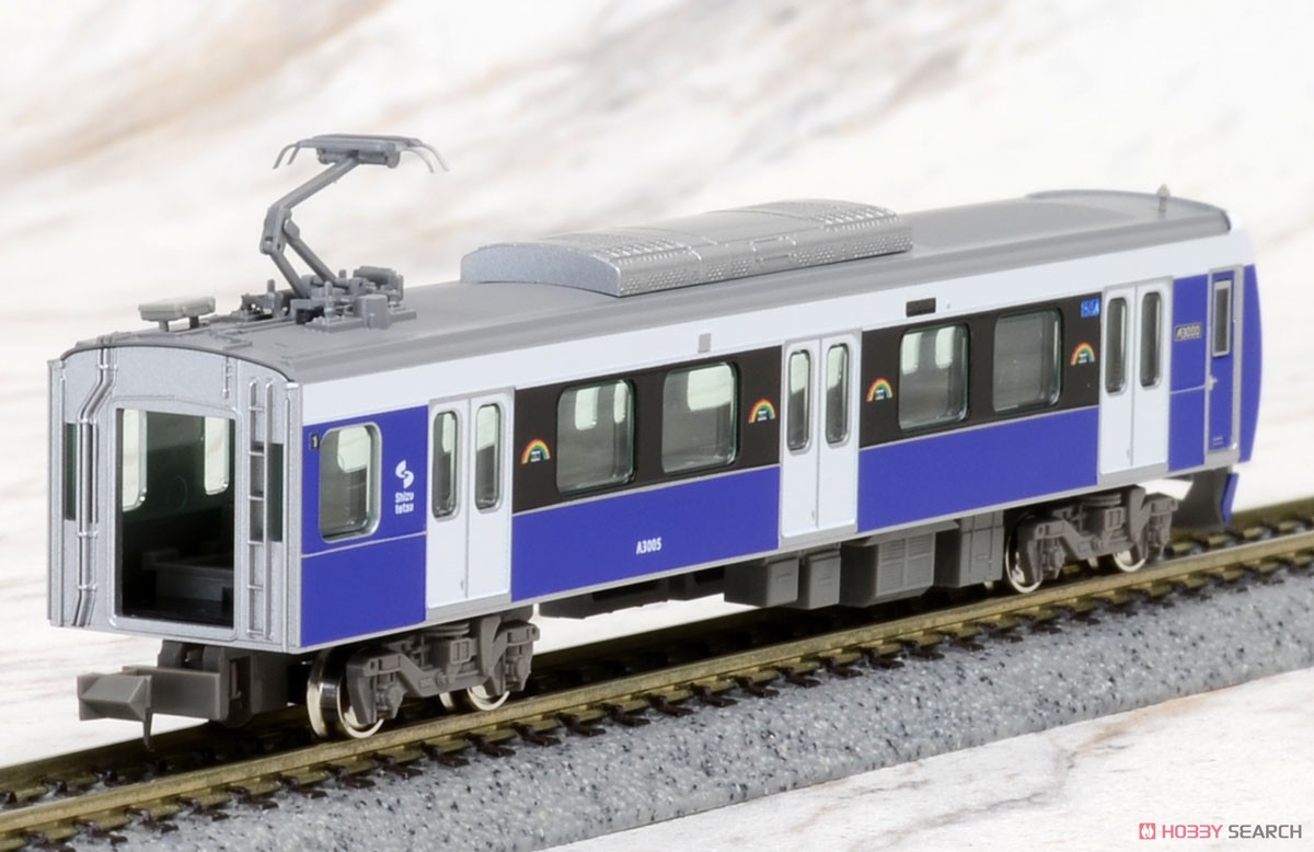 静岡鉄道 A3000形 (エレガントブルー) 2輛編成セット (動力付き) (2両セット) (塗装済み完成品) (鉄道模型) 商品画像3