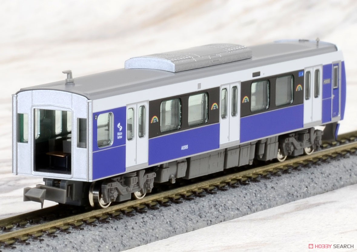 静岡鉄道 A3000形 (エレガントブルー) 2輛編成セット (動力付き) (2両セット) (塗装済み完成品) (鉄道模型) 商品画像5