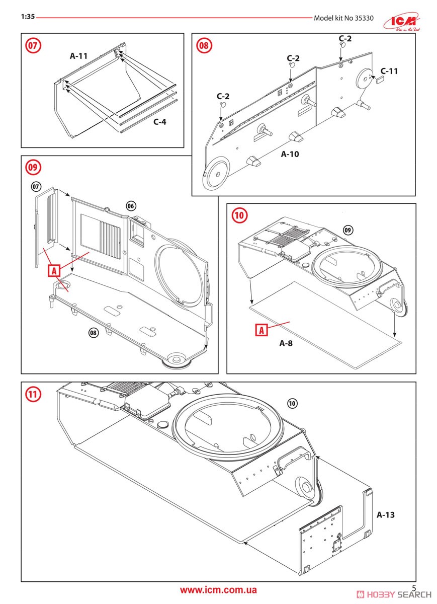 ドイツ軽戦車 ライヒトトラクトーア ラインメタル (VK31) 1930 (プラモデル) 設計図5