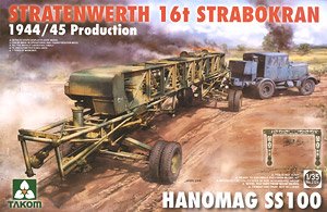 シュトラーテンヴェルト社 16t ガントリークレーン w/ハノマーグSS100 トラクター 1944/45年生産 (プラモデル)