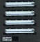 マニ44形 ユーロライナーカラー 4輛セット (改良品) (4両セット) (塗装済み完成品) (鉄道模型) 商品画像1 サムネイル