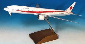 日本政府専用機 (航空自衛隊) 777-300ER 2号機 (木製スタンド) (完成品飛行機)