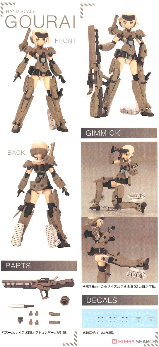 Frame Arms Girl Hand Scale Gorai (Plastic model) Item picture9
