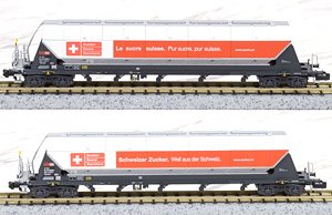 2er Set Silowagen SBB `Schweizer Zucker` Tagnpps, Ep.Vi (2-Car Set) (Model Train)