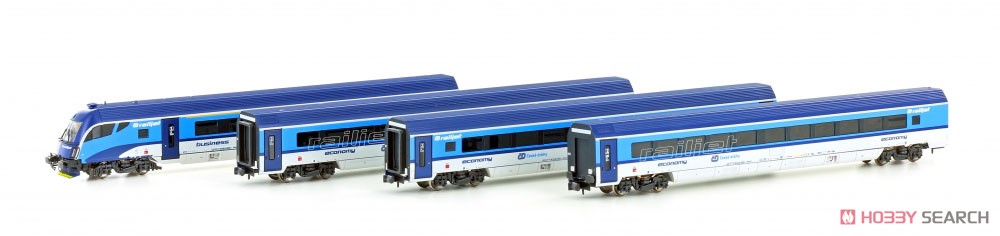 チェコ鉄道 レールジェット 4両基本セット (基本・4両セット) ★外国形モデル (鉄道模型) 商品画像1
