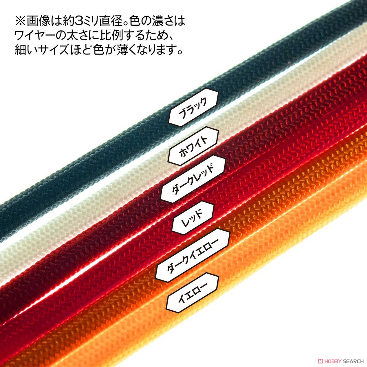 メッシュワイヤー レッド 約1.0mm (約100cm入) (メタルパーツ) その他の画像2