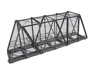 KN12 Truss Iron Bridge (Single Track) Gray (Model Train)