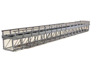 KN30 Deck Truss Iron Bridge (Single Track) Gray (Model Train)