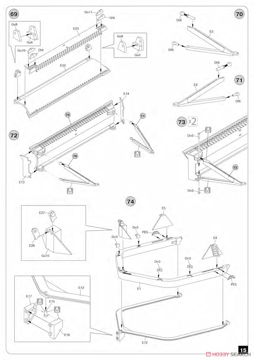 U.S. Bulldozer (Plastic model) 設計図12 Modal