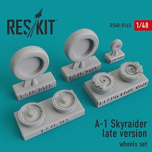 A-1 Skyraider Late Version Wheels Set (Plastic model)