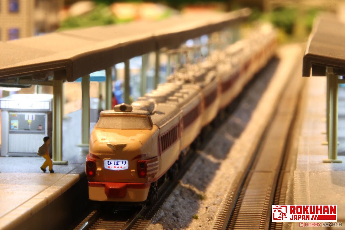 (Z) 国鉄 485系特急形車両 初期型「ひばり」 国鉄色(クロ481) 6両基本セット (鉄道模型) その他の画像4
