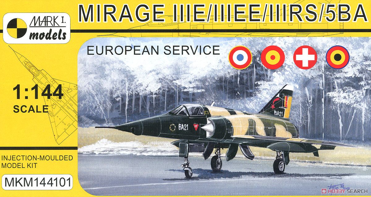 ミラージュIIIE/EE/RS/5BA 「ヨーロッパ諸国のミラージュ」 (プラモデル) パッケージ1