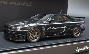 Nissan Skyline GT-R Mine`s (R34) Black (ミニカー)
