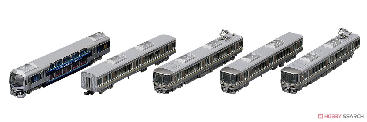 JR 223-5000系・5000系近郊電車 (マリンライナー) セットC (5両セット) (鉄道模型) 商品画像1