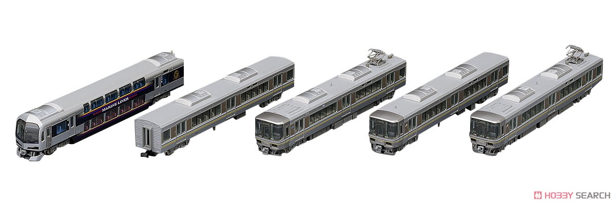 JR 223-5000系・5000系近郊電車 (マリンライナー) セットD (5両セット) (鉄道模型) 商品画像1