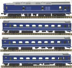 16番(HO) 国鉄 24系24形 特急寝台客車セット (基本・4両セット) (鉄道模型)