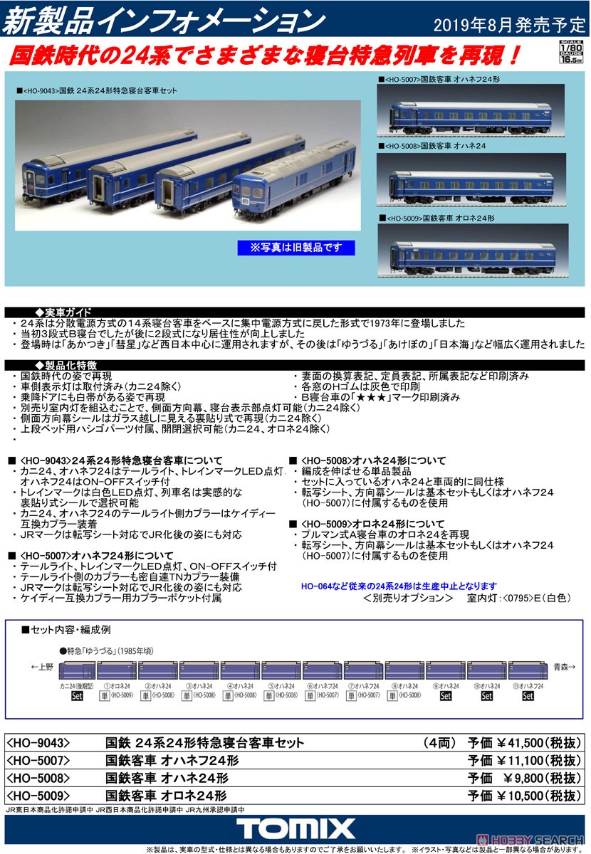 16番(HO) 国鉄客車 オロネ24形 (鉄道模型) 解説1