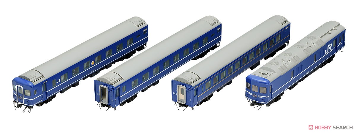 16番(HO) JR 24系24形 特急寝台客車 (あけぼの) 基本セット (基本・4両セット) (鉄道模型) 商品画像8