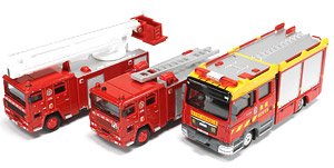 Tiny City Bs03 Hong Kong Fire Engine Set Ver.2 (Set of 3) (Diecast Car)