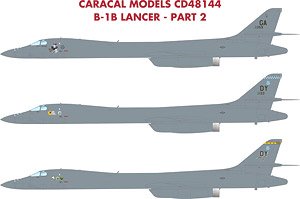 アメリカ空軍 B-1B ランサー用デカール Part.2 (デカール)