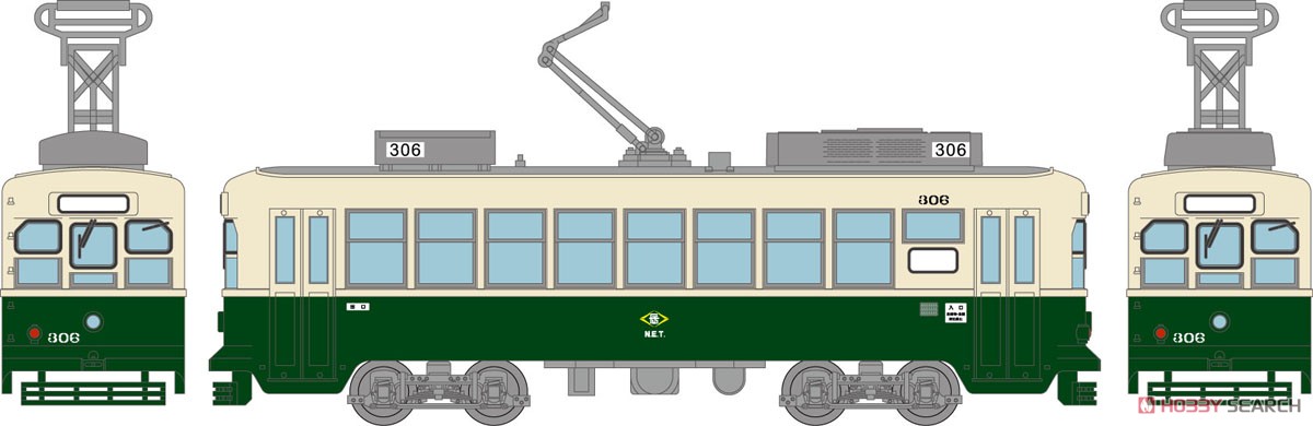 鉄道コレクション 長崎電気軌道 300形 306号 (鉄道模型) その他の画像1