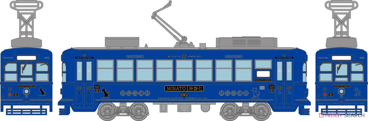 鉄道コレクション 長崎電気軌道 300形 310号 「みなと」 (鉄道模型) その他の画像1