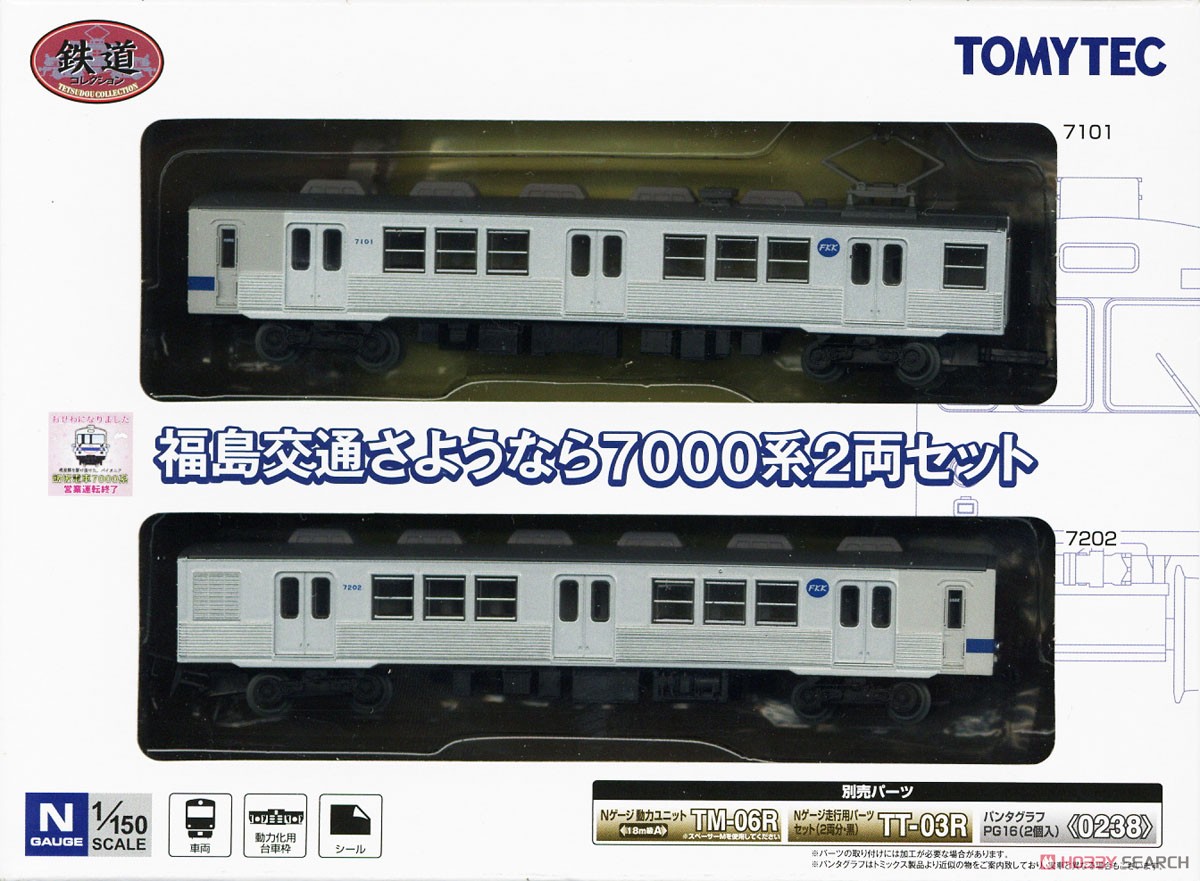 鉄道コレクション 福島交通 さようなら7000系 (2両セット) (鉄道模型) パッケージ1
