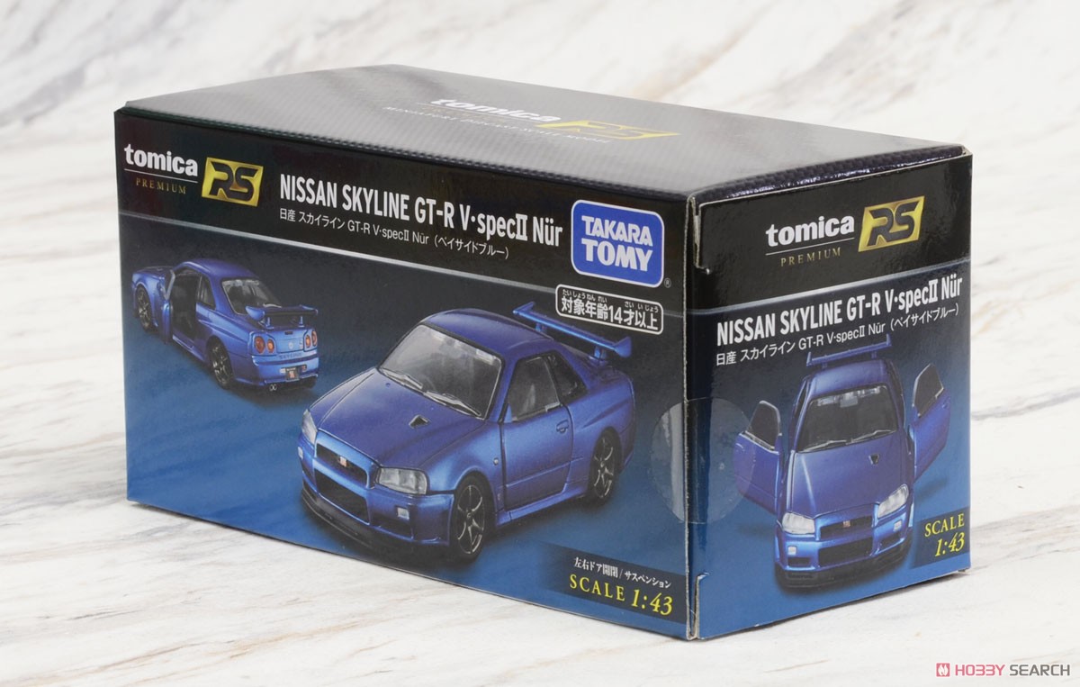 Tomica PremiumRS Nissan Skyline GT-R V-SPECII Nur (Bayside Blue) (Tomica) Package1
