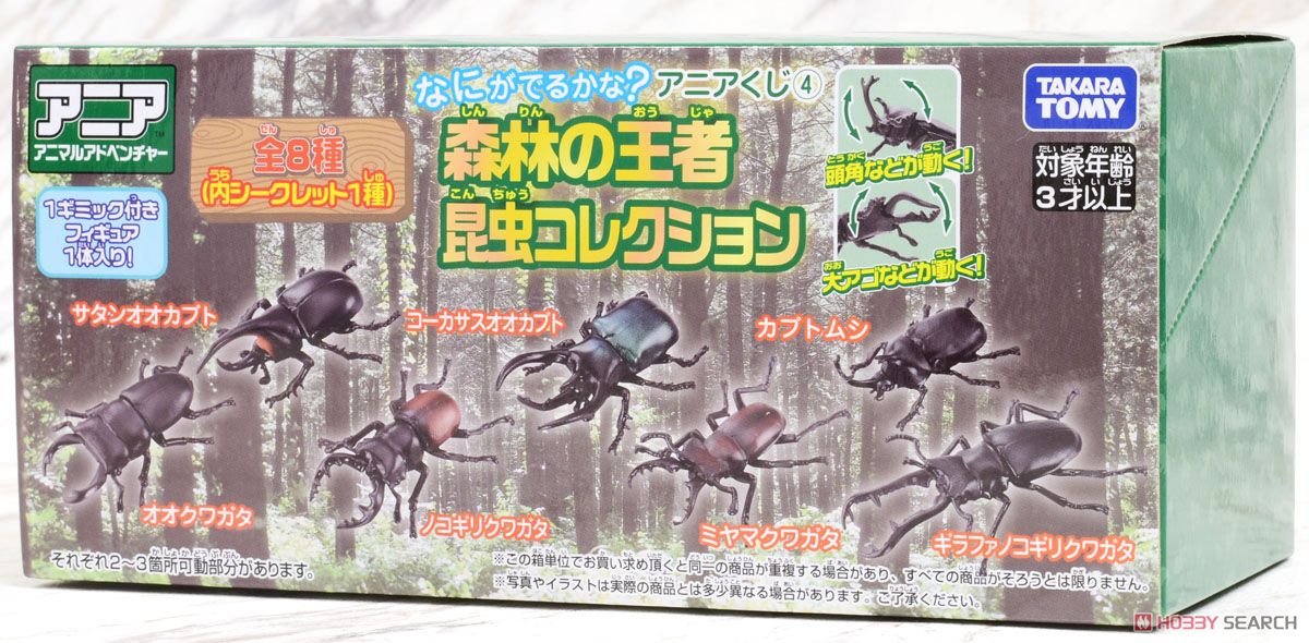 アニアくじ4 森林の王者 昆虫コレクション DP-BOX (8個セット) (動物フィギュア) パッケージ3
