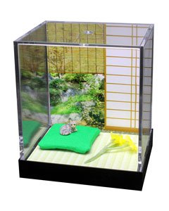 Miniature Animal Cats Japanese Room Scene Koro (Fashion Doll)