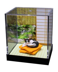 Miniature Animal Cats Japanese Room Scene Momo (Fashion Doll)