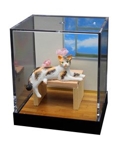 Miniature Animal Cats Western Room Scene Sakura (Fashion Doll)