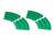 ミニ四駆 ジャパンカップ ジュニアサーキット カーブ (緑) 4枚セット (ミニ四駆) 商品画像1